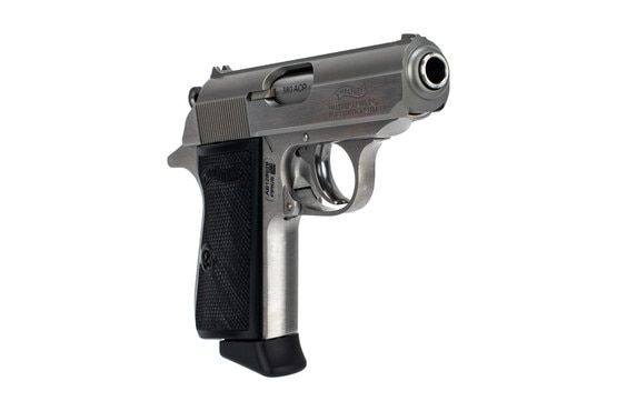 Walther PPKS .380 ACP handgun Stainless features a compact 3.3 inch barrel